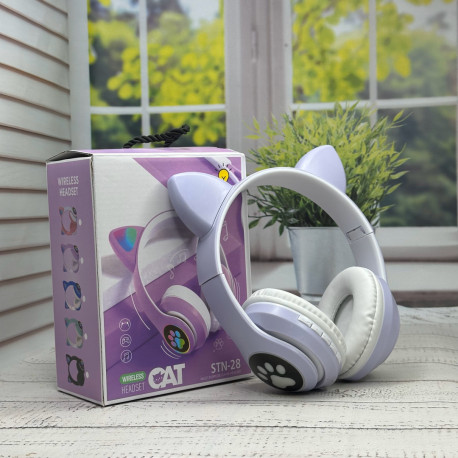 Беспроводные наушники Cat Ear RGB STN-28