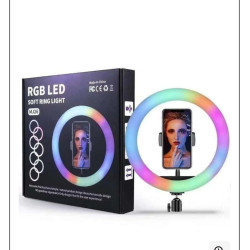 Кільцева лампа RGB LED MJ26 Soft Ring Light з пультом