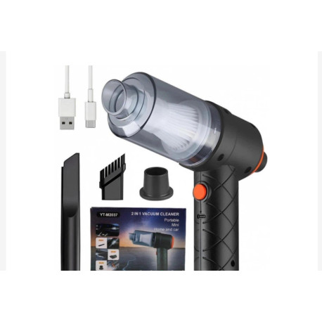Автомобільний пилосос 2in1 100 мл 60 Вт 4500 Па 1 7,4 В/12 В Vacuum cleaner USB