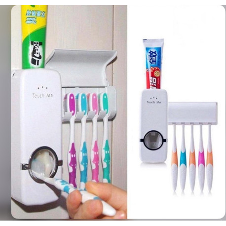 Дозатор зубной пасты и держатель щеток Toothpaste Dispenser