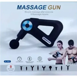 Беспроводной ручной перкуссионный пистолет массажер 9 в 1 Massage Gun SL- 8891