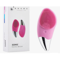 Очищающая щетка для лица BUCOS Sonic Facial Brush S1, розовая
