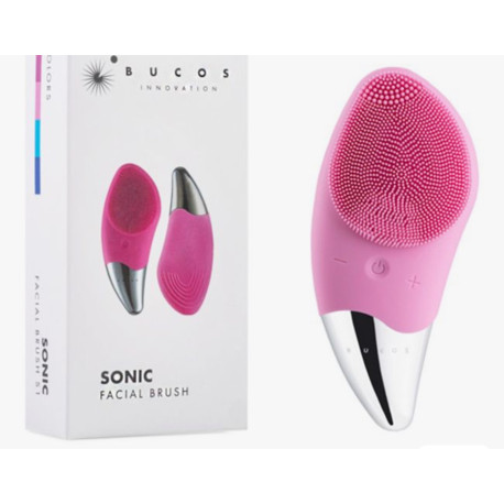 Очищающая щетка для лица BUCOS Sonic Facial Brush S1, розовая