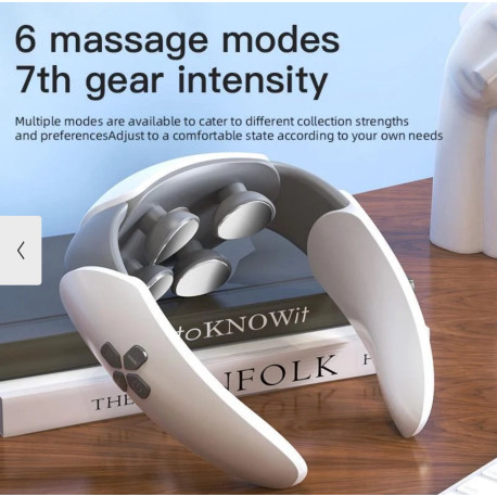 Імпульсний масажер для шиї та плечей з інфрачервоним прогріванням Neck Massager KH-960