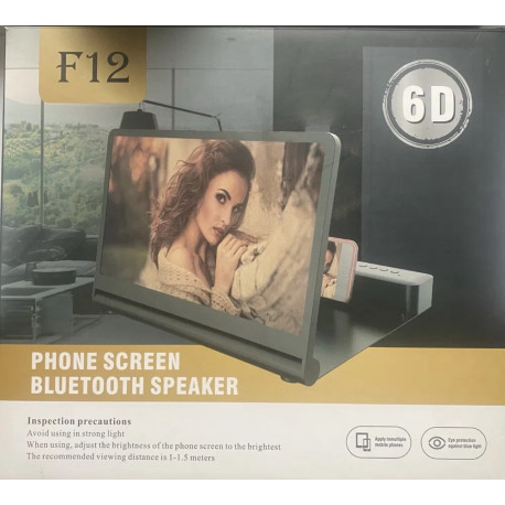3D збільшувач екрану телефону з динаміком та Bluetooth