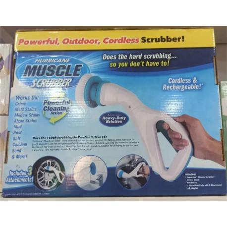 Электрическая беспроводная щетка для уборки Скруббер Hurricane Muscle Scrubber