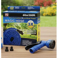 Шланг для поливу садовий Magic Hose 60 метрів синій