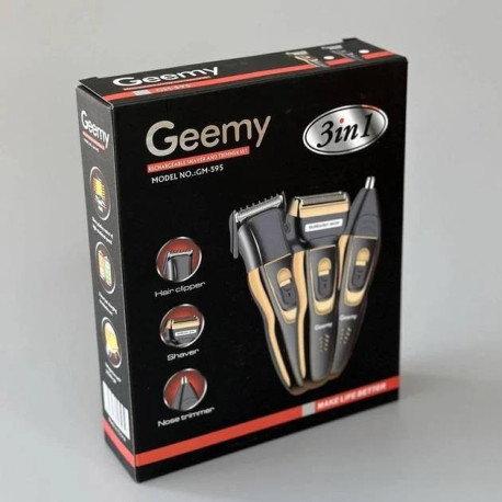 Бездротова електробритва-триммер Geemy GM-595 3в1