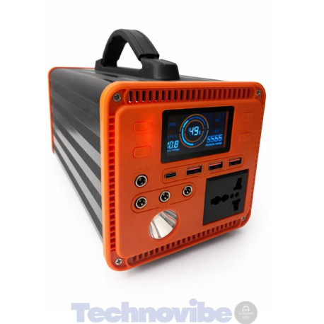 Зарядна станція ~110Wh, 300W, чиста синусоїда, Type-C, ліхтарик