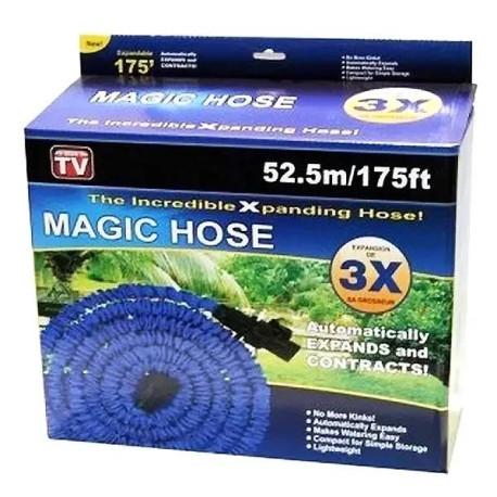 Шланг для поливу садовий Magic Hose 52,5 метрів синій