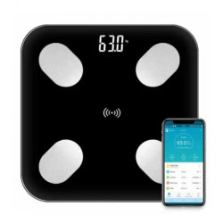 Ваги електронні Bluetooth з програмою для смартфону чорні
