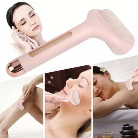 Охолоджуючий ролер масажер для обличчя гелевий кріо масаж Flbwles Ice roller