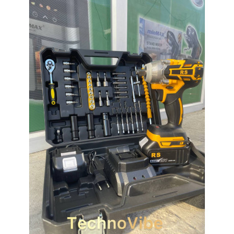 Аккумуляторный ударный гайковерт RS 48V с набором насадок